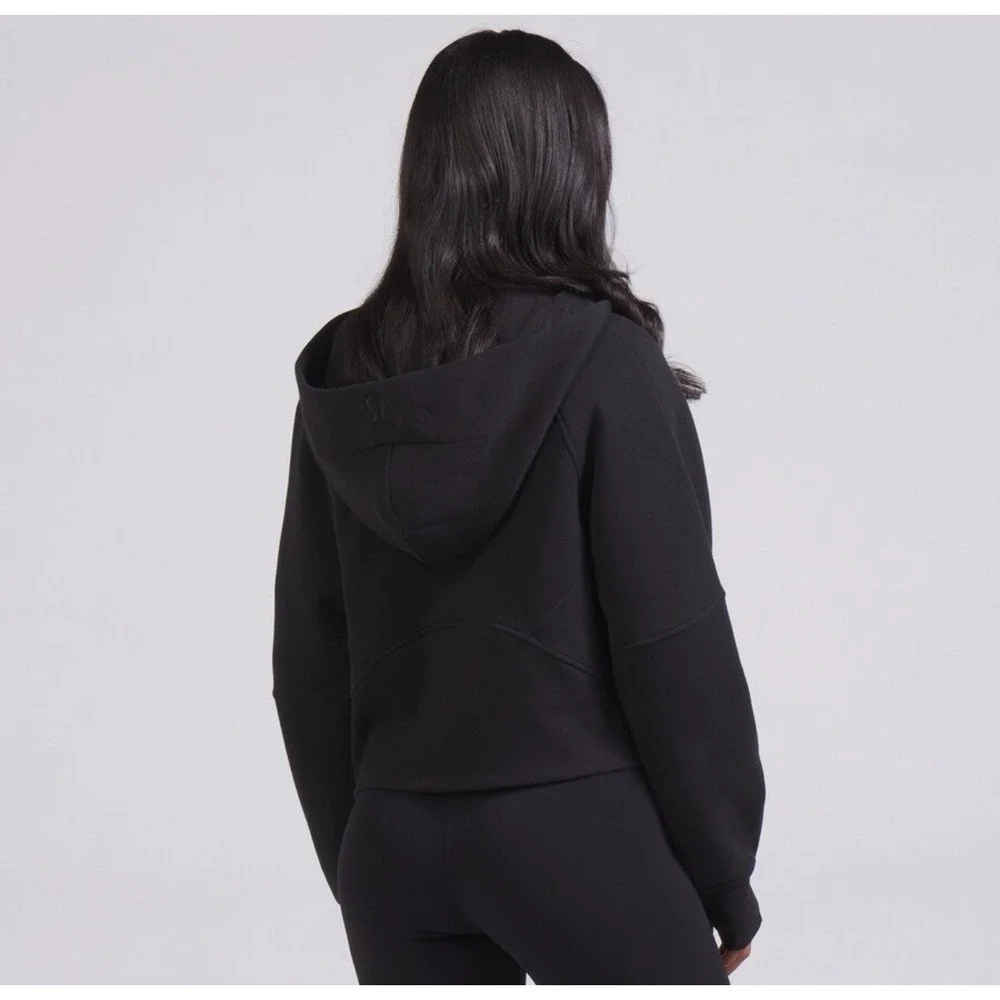 Boston Bruins Lululemon x NHL Women XL/2XL Scuba Oversized Half-Zip Hoodie Black - Picture 10 of 11